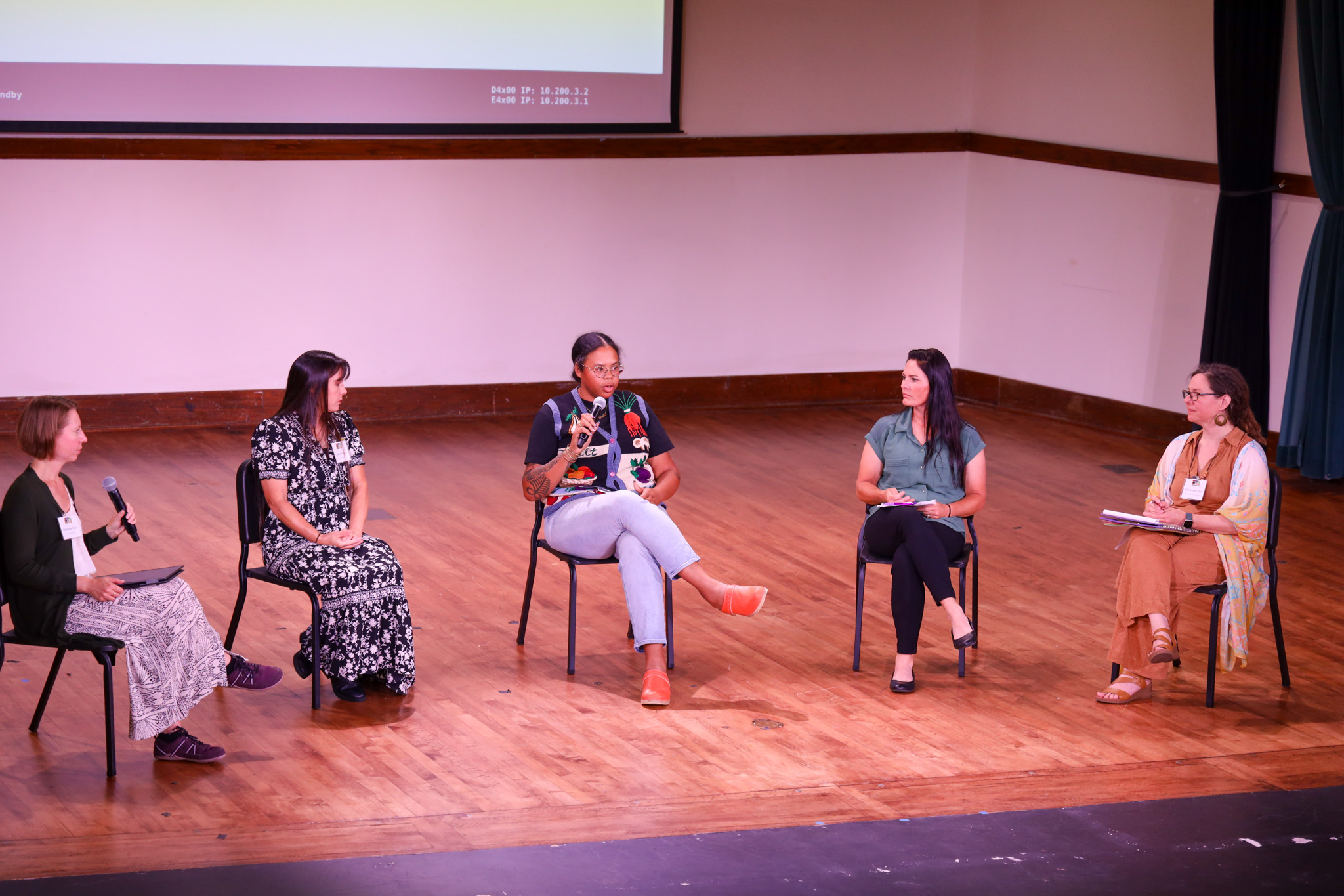 Panel discussion on stage