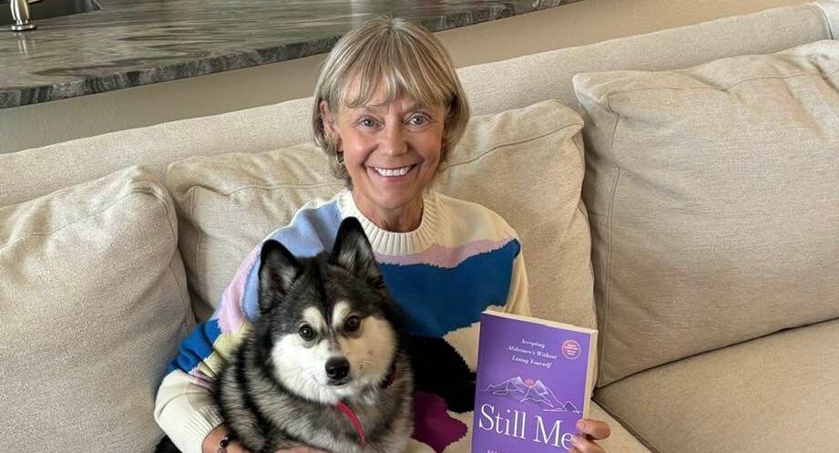 Dr. Rebecca Chopp '74 with Dog