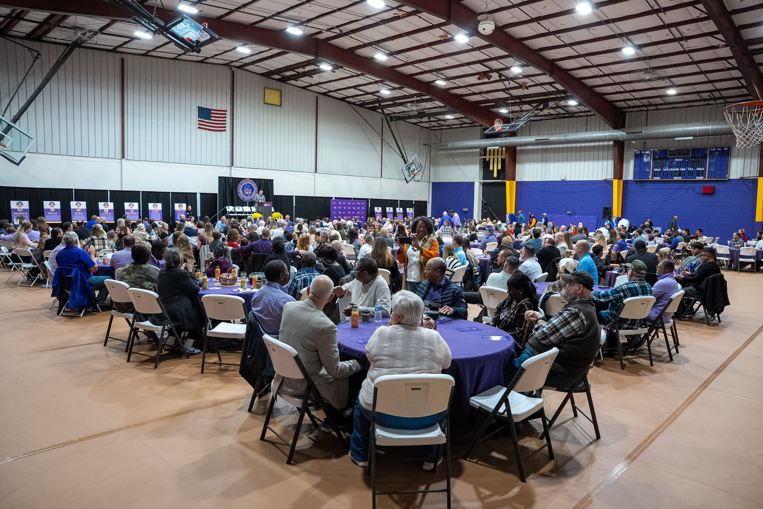 Large group in auditorium seated